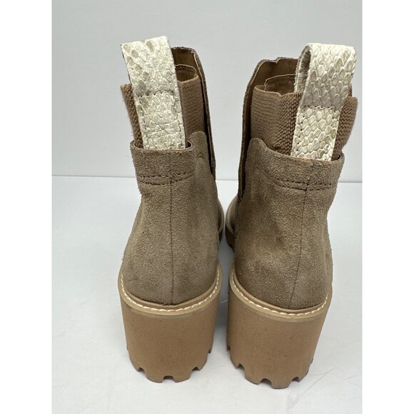 Dolce Vita Huey H2O Women’s Size 9 Mushroom Tan Suede Leather Pull On Booties - Picture 8 of 10